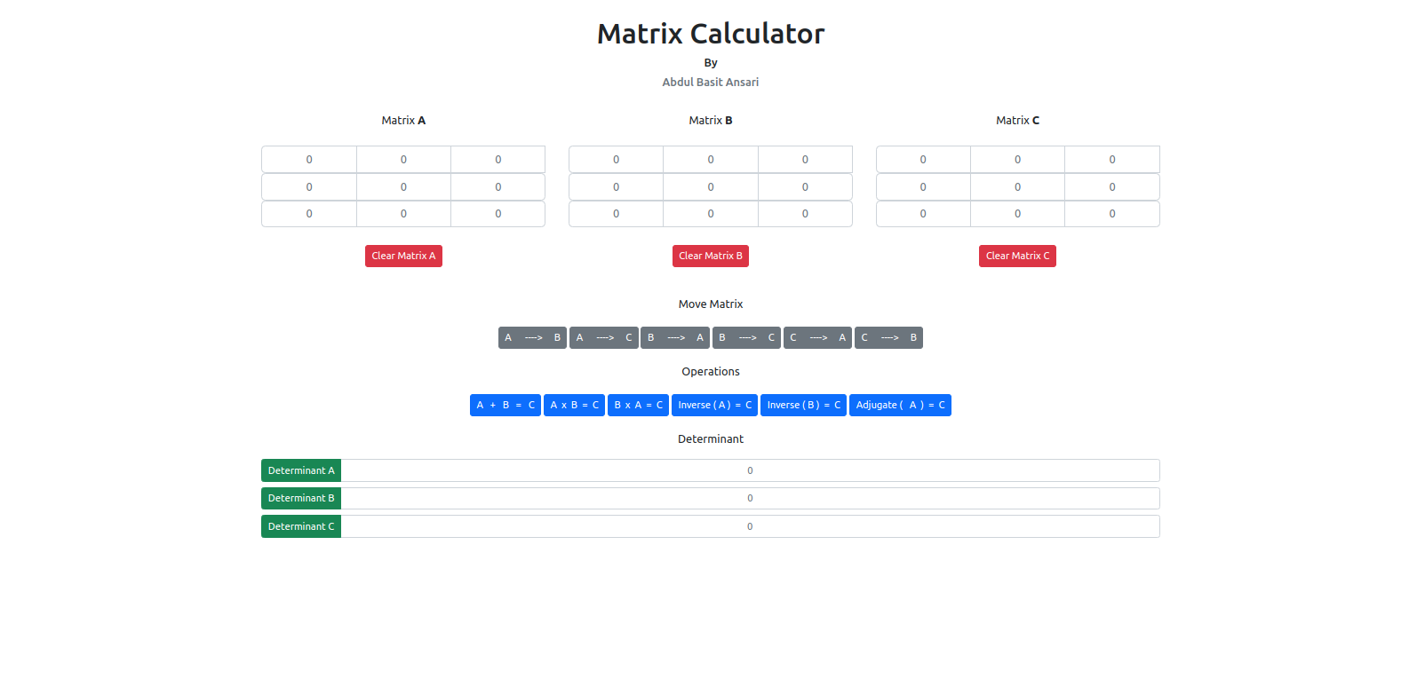 Matrix Calculator
