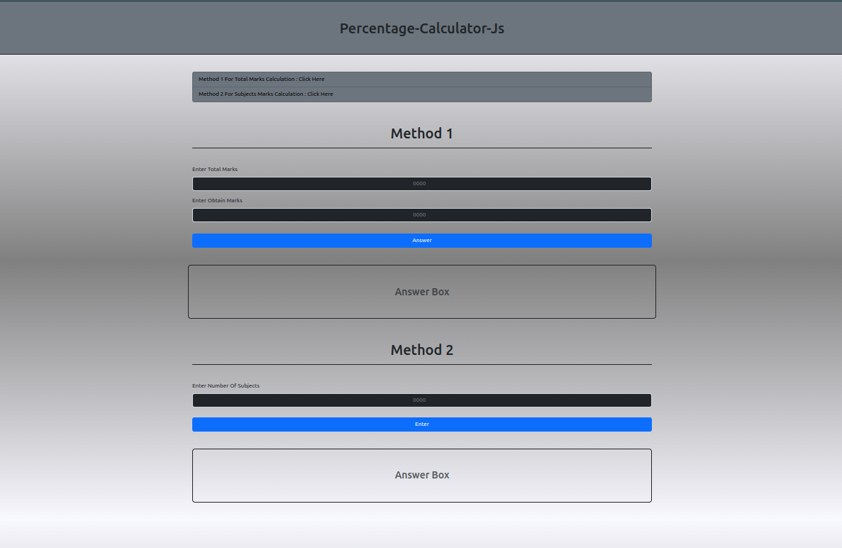 Percentage Calculator